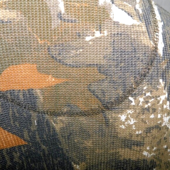 Canyon Guide Outfitters Mens XL Camo Camouflage Long Sleeve Waffle Henley Shirt - Picture 12 of 12